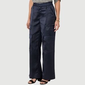 Democracy Navy Wide-Leg Cargo Pants